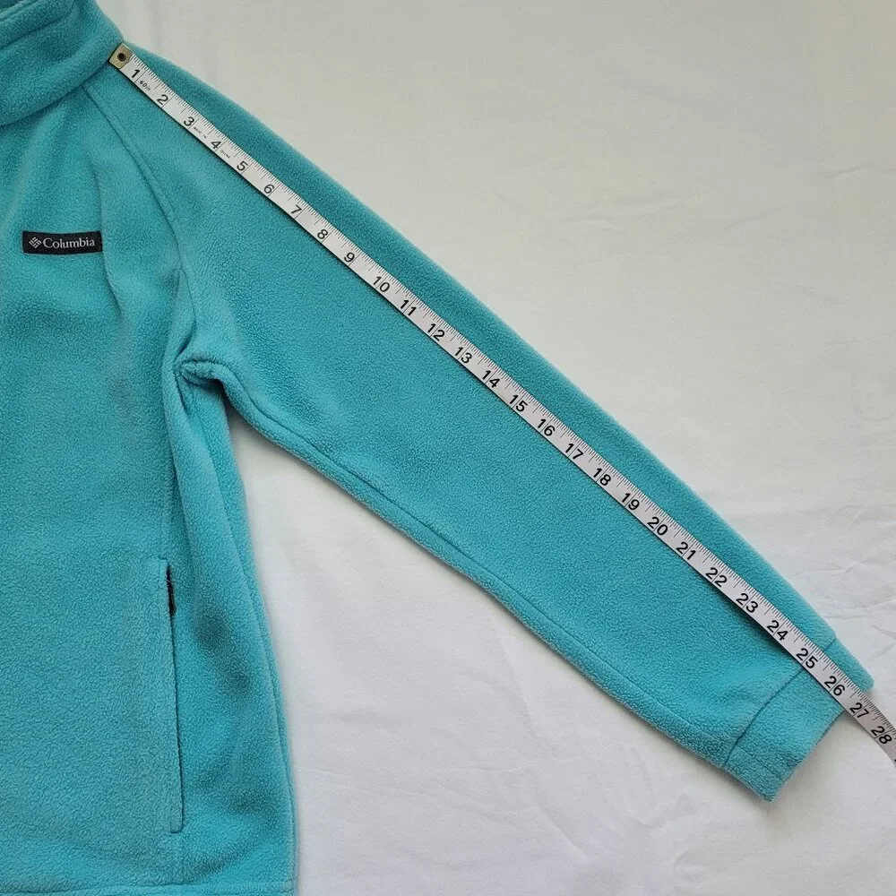 Columbia Kids Full-Zip Fleece Jacket Teal Large Minimalist